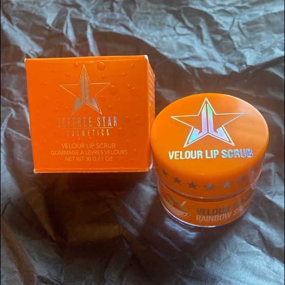 🌈NWT HP RAINBOW SHERBET” VELOUR LIP SCRUB, FROM 2018 SUMMER COLLECTION . JS🌈 - Picture 5 of 16